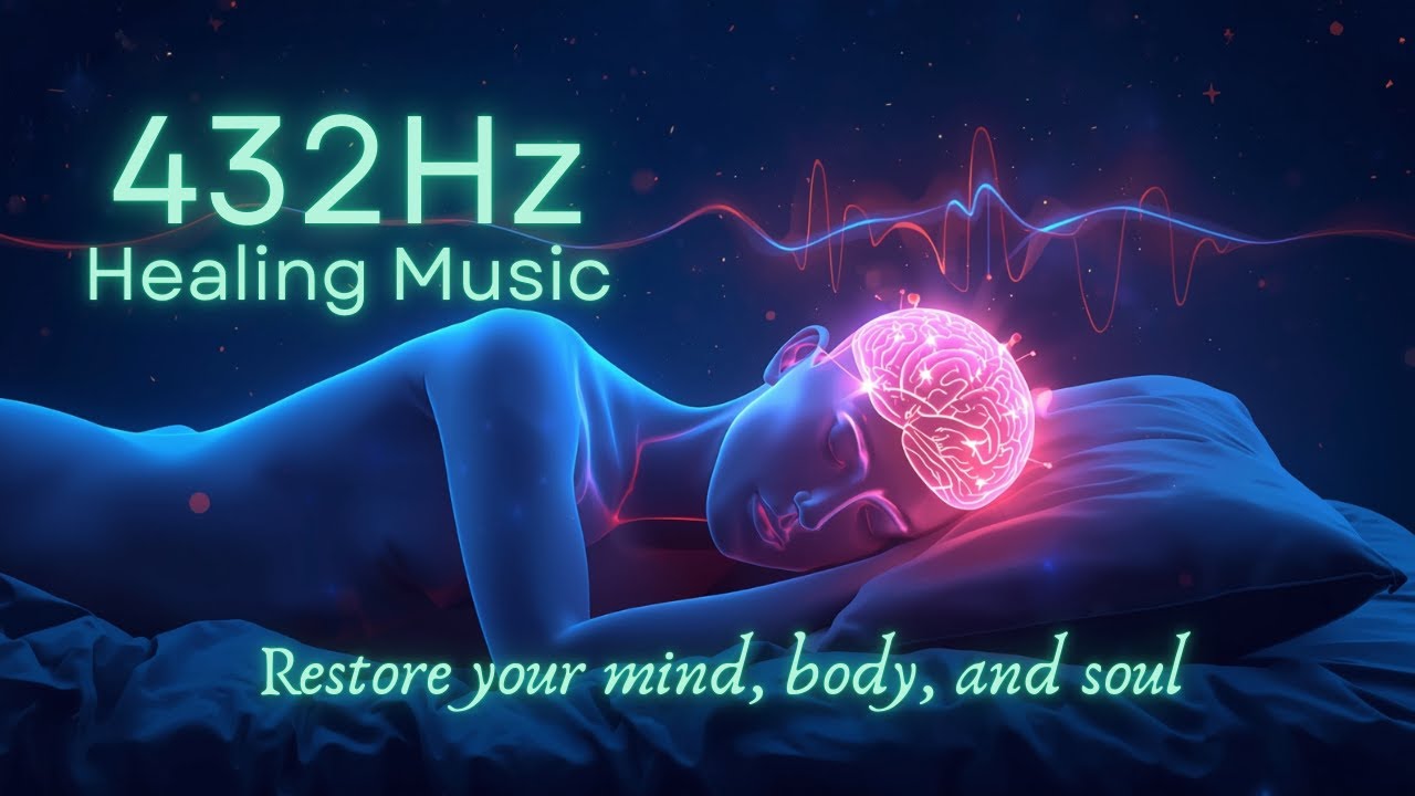 Deep Sleep Healing Frequency 🌙 432Hz | Relaxing Music for Insomnia, Stress Relief (1 Hours Loop)