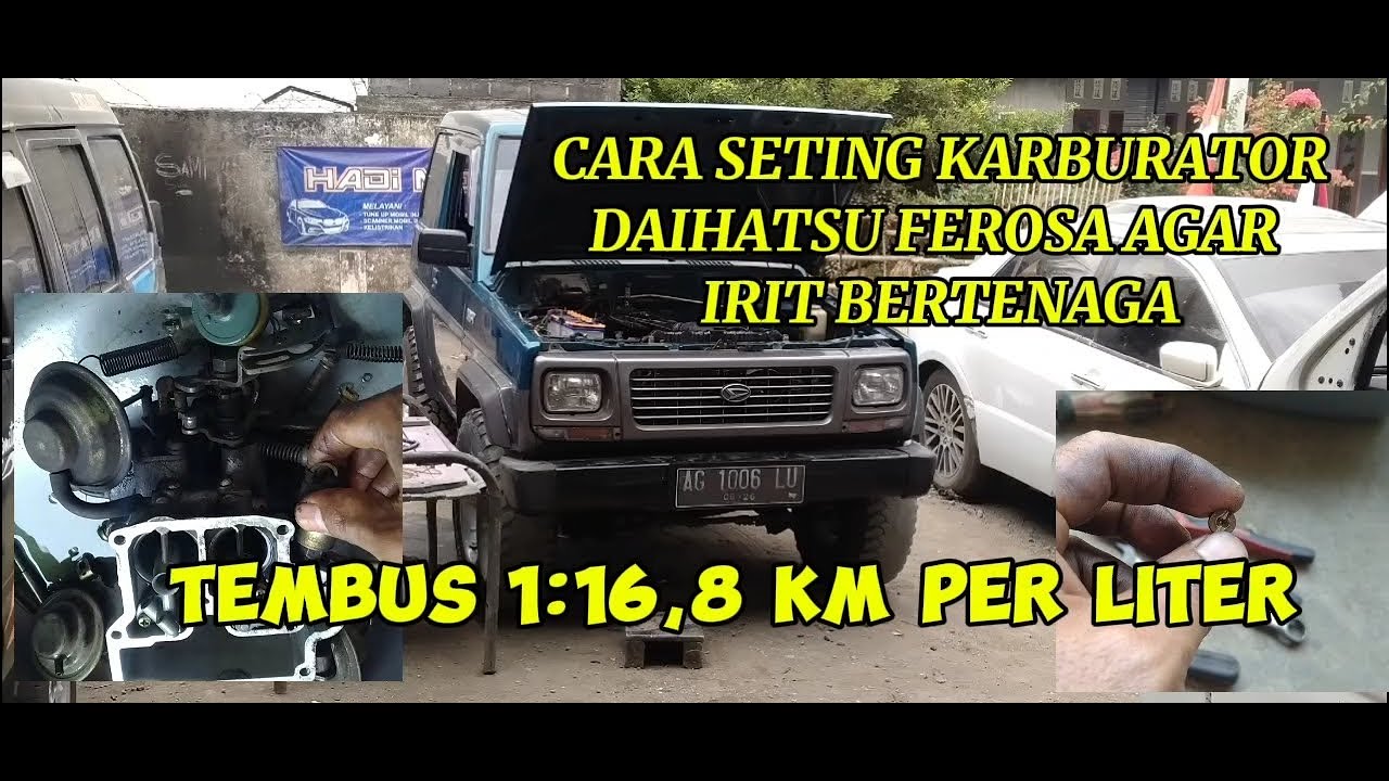 CARA SETING KARBURATOR DAIHATSU FEROSA AGAR IRIT BERTENAGA DAN RESPONSIF (