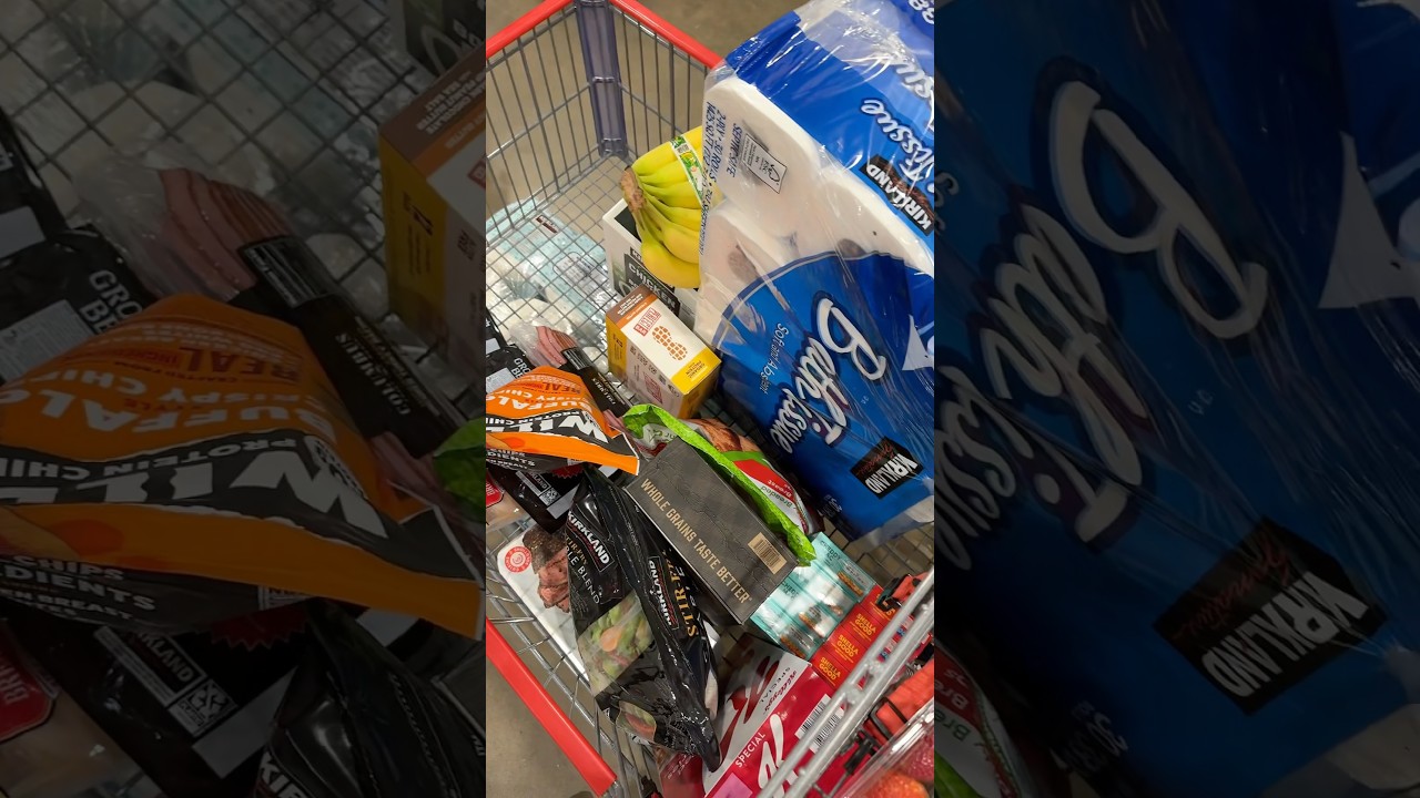 grocery shopping at costco! 🛒 #groceries #groceryshopping #costco #costcohaul #asmr #shopwithme
