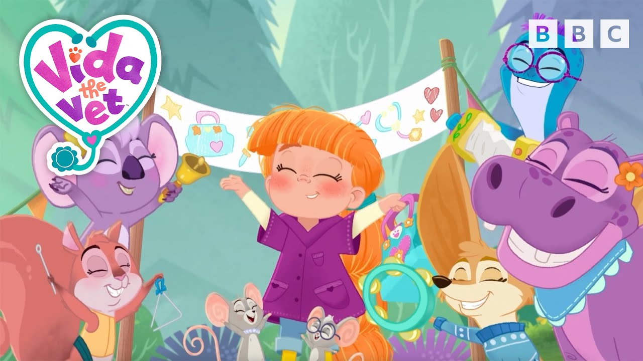 Happy Veterinarian Day Song for Vida 🩺💜 @VidaTheVet 🇬🇧 @cbeebies Songs for Kids | Animals Sing