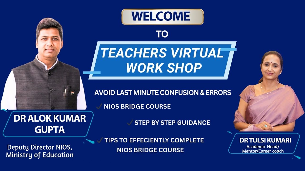 ✅Teachers workshop-NIOS Bridgecourse 📚