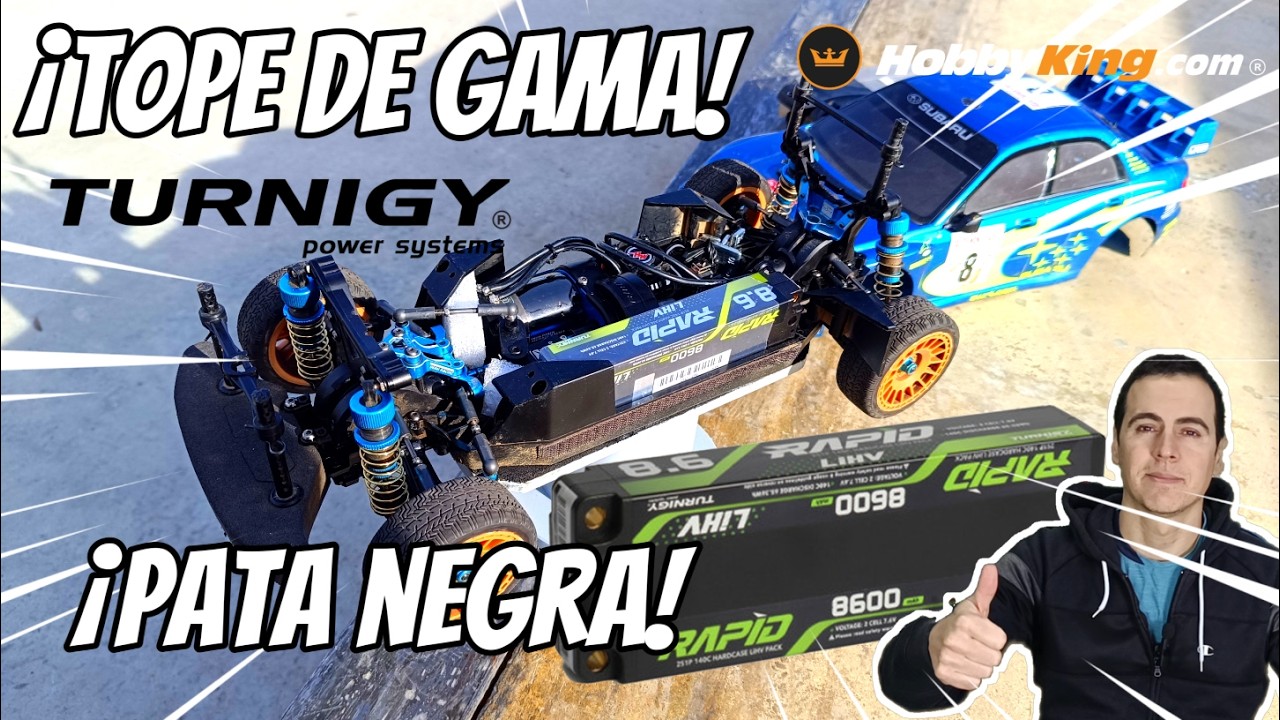 ¡Las mejores baterías del mundo! 😱 Turnigy Rapid 8600mAh 140C 7,6V HV 😎