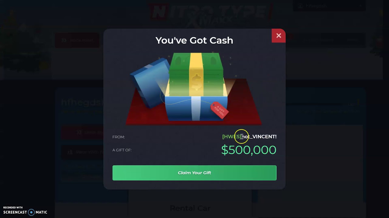 Nitro Type Money Method