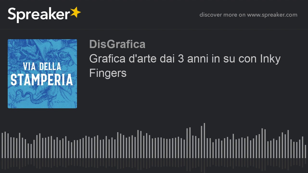 Grafica d'arte dai 3 anni in su con Inky Fingers
