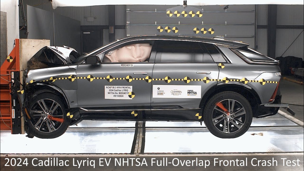 2024-2025 Cadillac Lyriq EV NHTSA Full-Overlap Frontal Crash Test