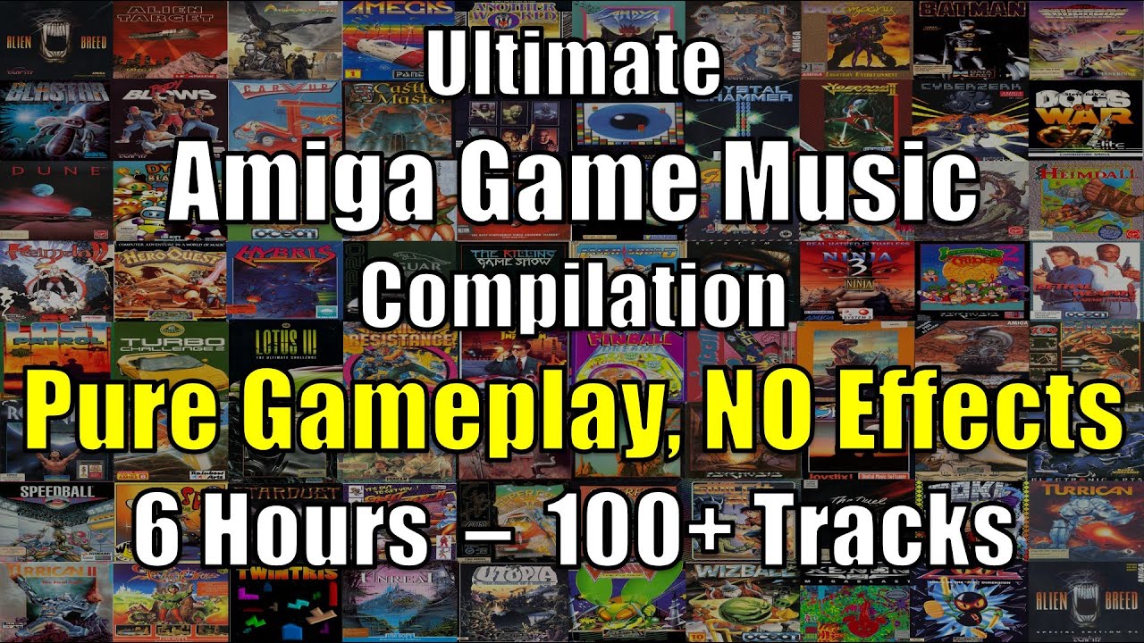 Ultimate Amiga Game Music Compilation, Pure Gameplay Version - 6 Hours, 100+ tracks