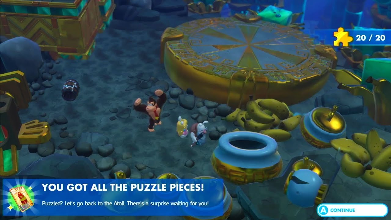 Mario & Rabbids Kingdom Battle Donkey Kong Adventure All Puzzle Piece Locations