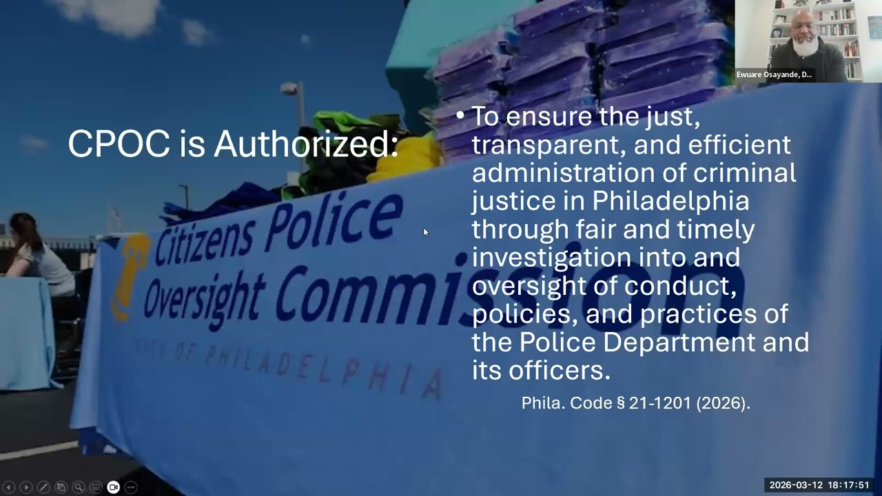 CPOC's Public Commissioners' Meeting March Part 1 (2026)