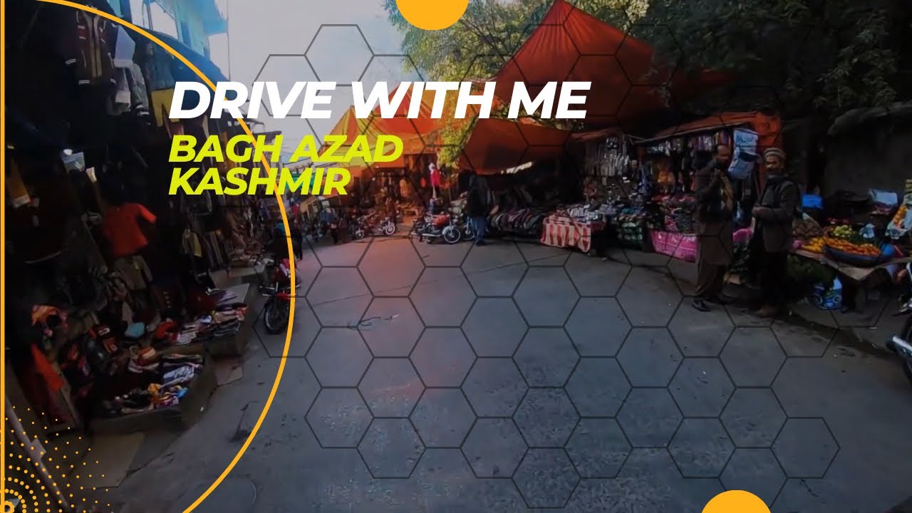 Bagh Azad Kashmir - POV City drive on a Sunny Winter Evening - Oddly Satisfying Ride जम्मू कश्मीर