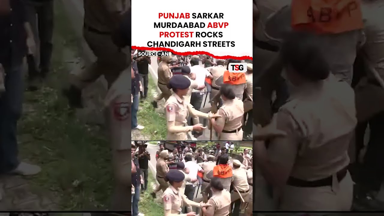 ABVP Protest Rocks Chandigarh Punjab Paper Leak Sparks Political Storm Nationwide | TSG