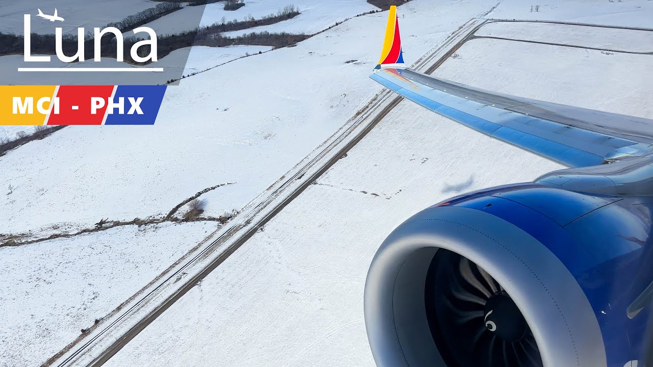 Southwest Airlines Boeing 737 MAX 8 Flight From Kansas City to Phoenix Sky Harbor