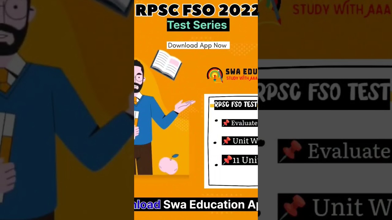 RPSC FSO Test Series | Rajasthan Food Safety Officer Test Series | RPSC FSO Mock Test