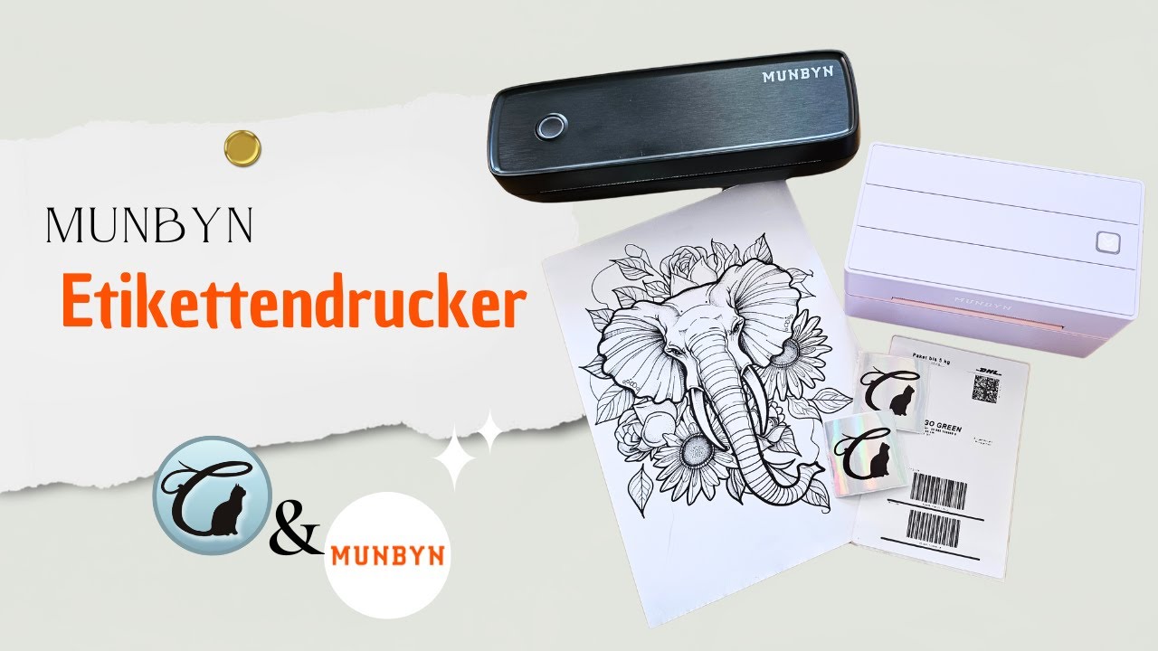 ✨ Ich teste den MUNBYN Etikettendrucker 130B & Drucker ITP04 ✨ | DIY Aufkleber | Mein Fazit
