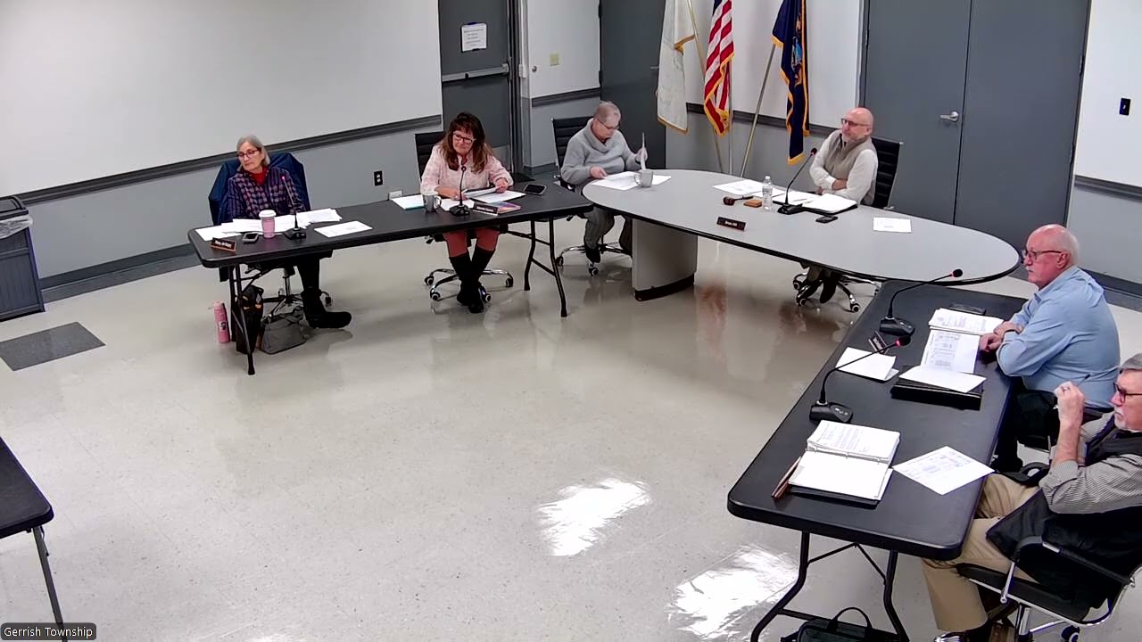 Gerrish Twp Board Work Session 01-08-2026