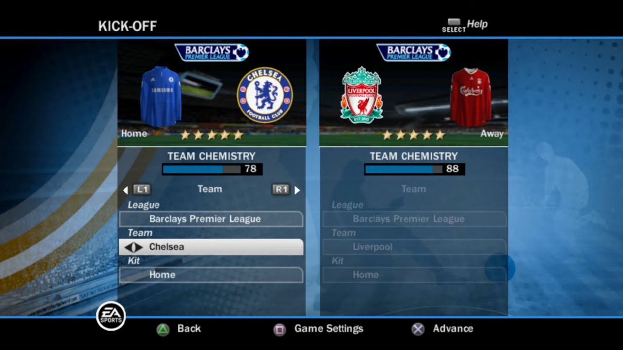 FIFA 10 (PS2) Gameplay - Chelsea vs Liverpool