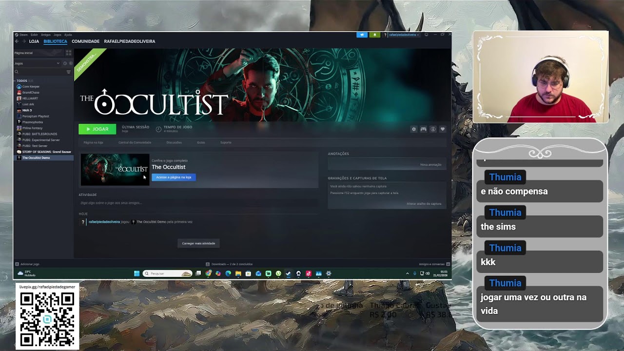 NA MADRUGA ASSUSTADO (PART.2)! VEM NO CHAT!