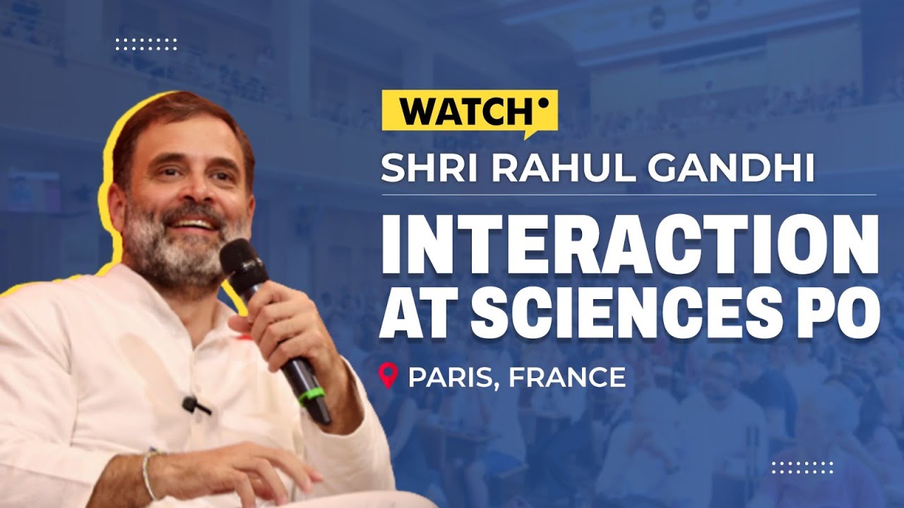 WATCH: Shri Rahul Gandhi interacts with the students and faculty at Sciences PO University in Paris.