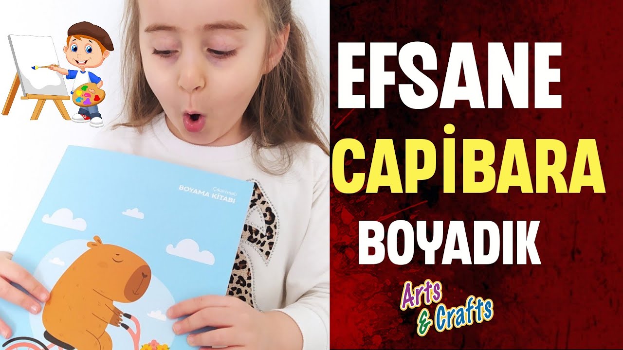 Capibara Boyama 🦫 | Çocuklar İçin Eğlenceli Boyama Videosu
