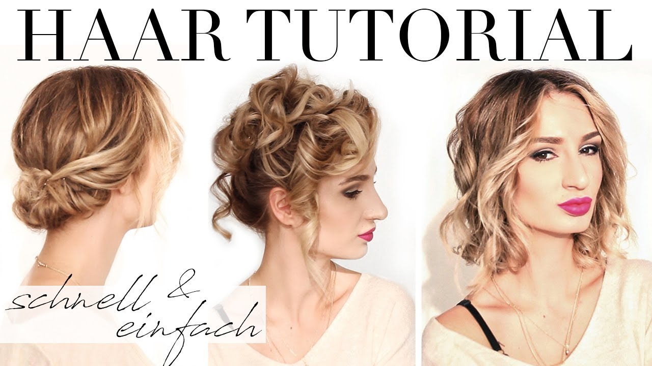 Leichte Hochsteckfrisuren für jeden Anlass | Locken mit Glätteisen