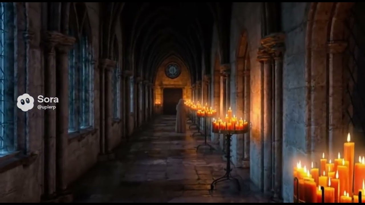 Monastery Ambience — 3 Hours of Candlelight, Rain & Quiet Reverence