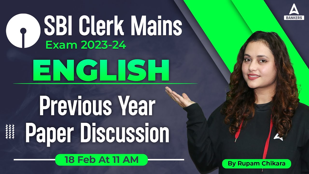 SBI Clerk Mains English Previous Year Paper Discussions | SBI Clerk Mains English Preparation
