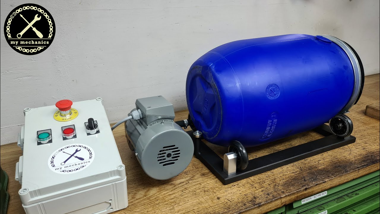 Building a Huge Rotary Tumbler from Scratch - Homemade Rotary Tumbler