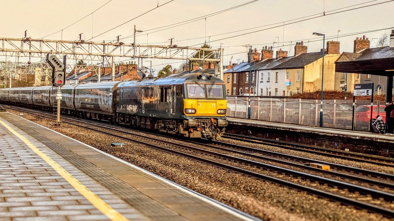 Stafford, Walsall, Rugeley Trent Valley & Preston Stations 22/2/2025 & 8/3/2025 (ft. Black 5 45212)