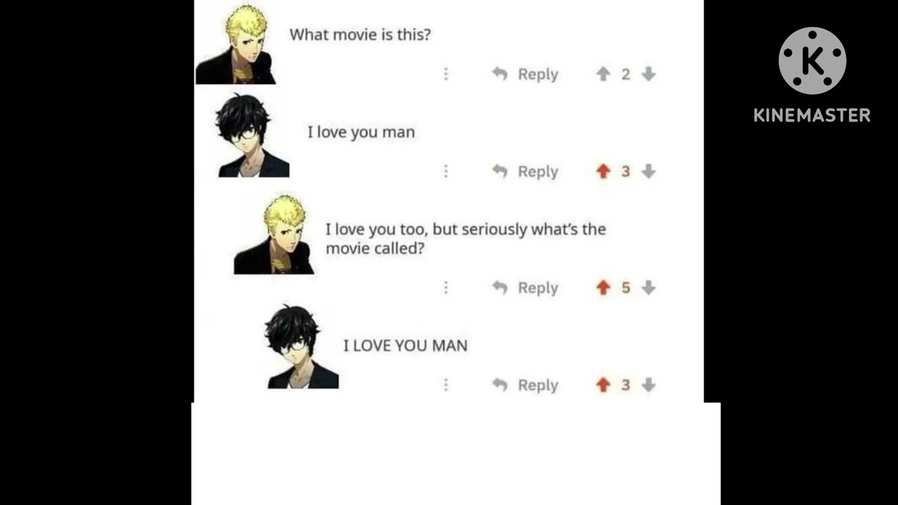 Joker and Ryuji watch a movie