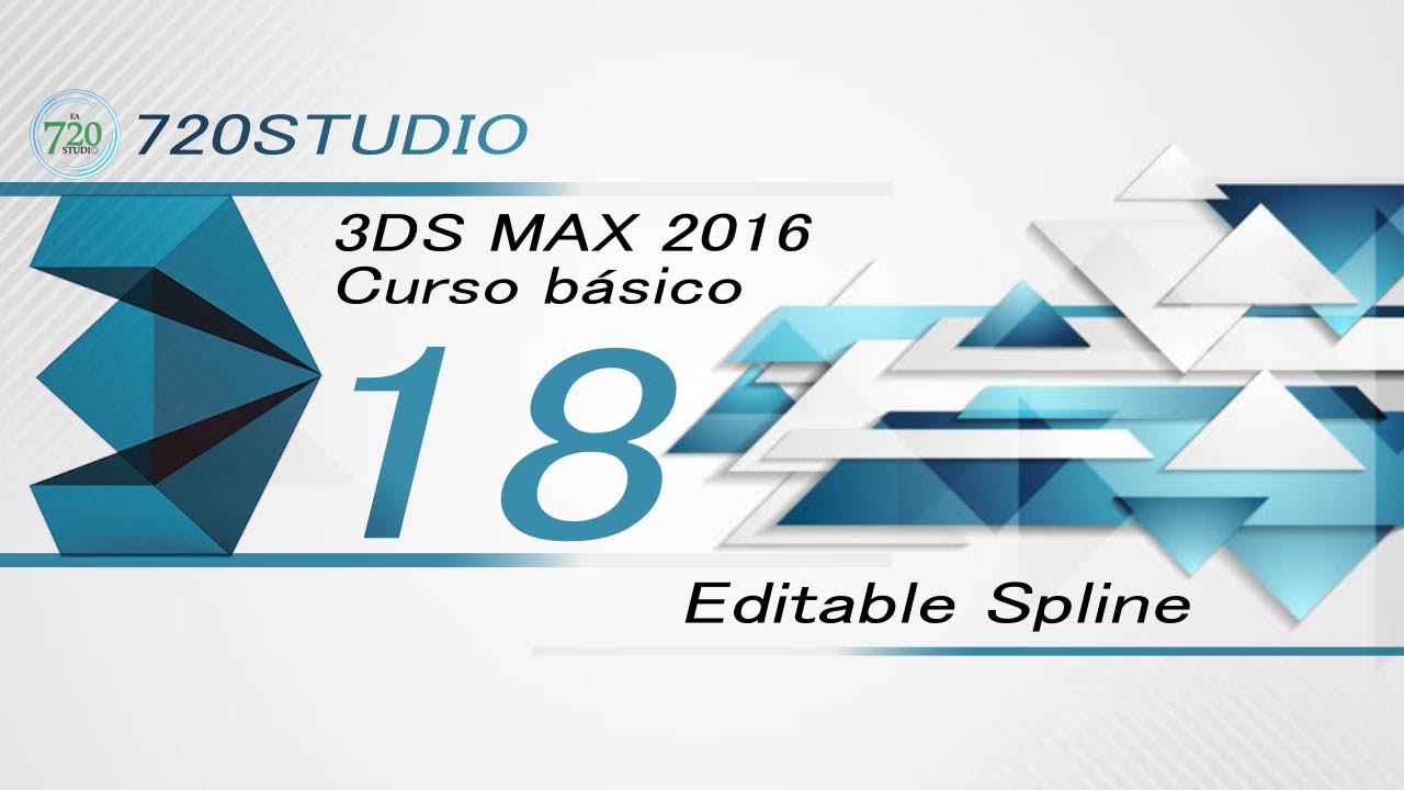 3ds Max 2016 - Editable Spline - Tutorial Básico 18 - En Español