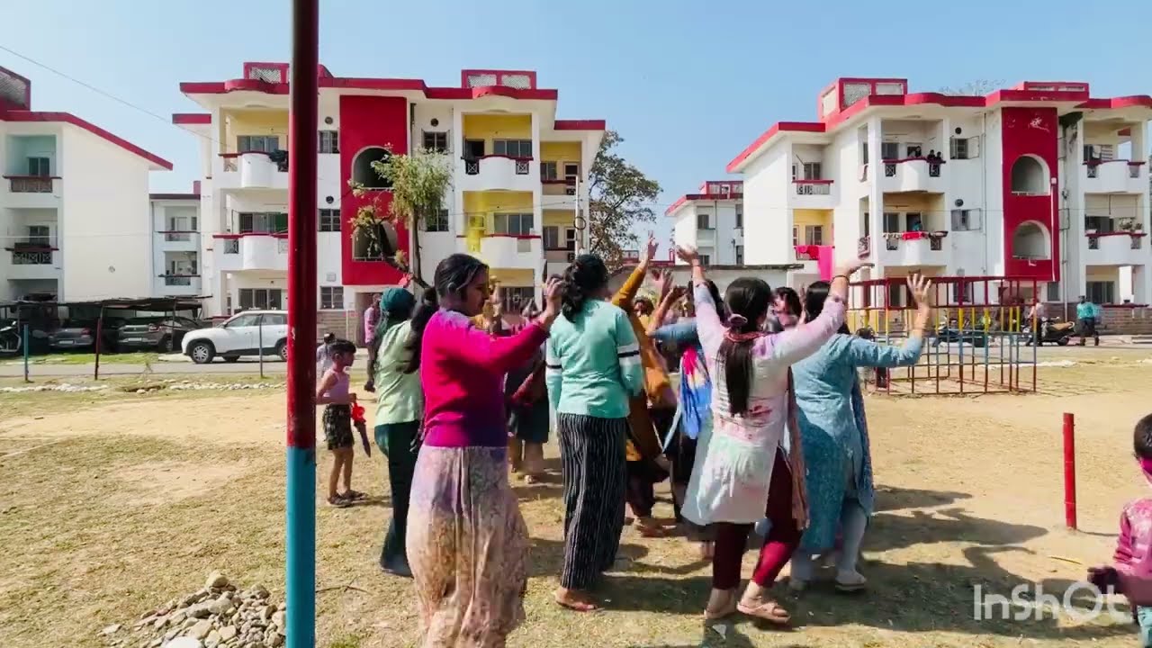 Holi in fouji quarters #foujiwifelifestyle 