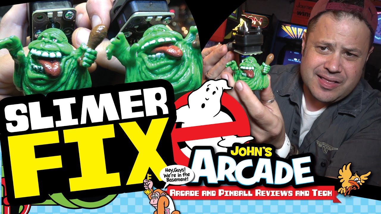 Stern Ghostbusters Pinball Slimer toy HOW TO FIX & REPLACEMENT. What's different - two versions?