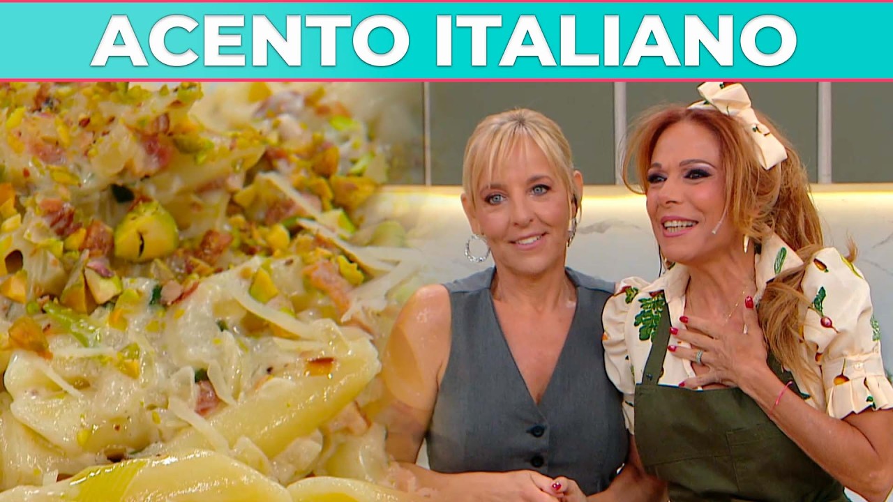 Iliana Calabró cocinó unos espectaculares penne rigate con salsa de queso y pistacho