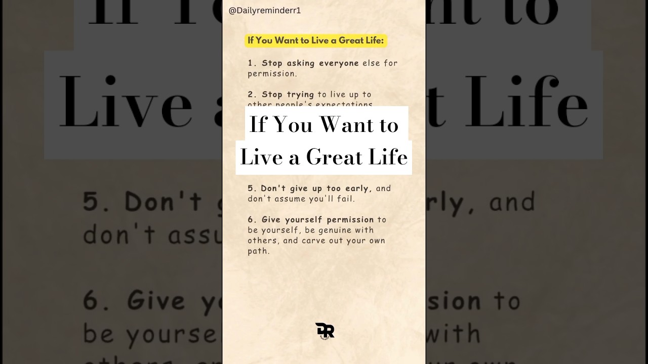 If You Want to Live a Great Life #quotes #life