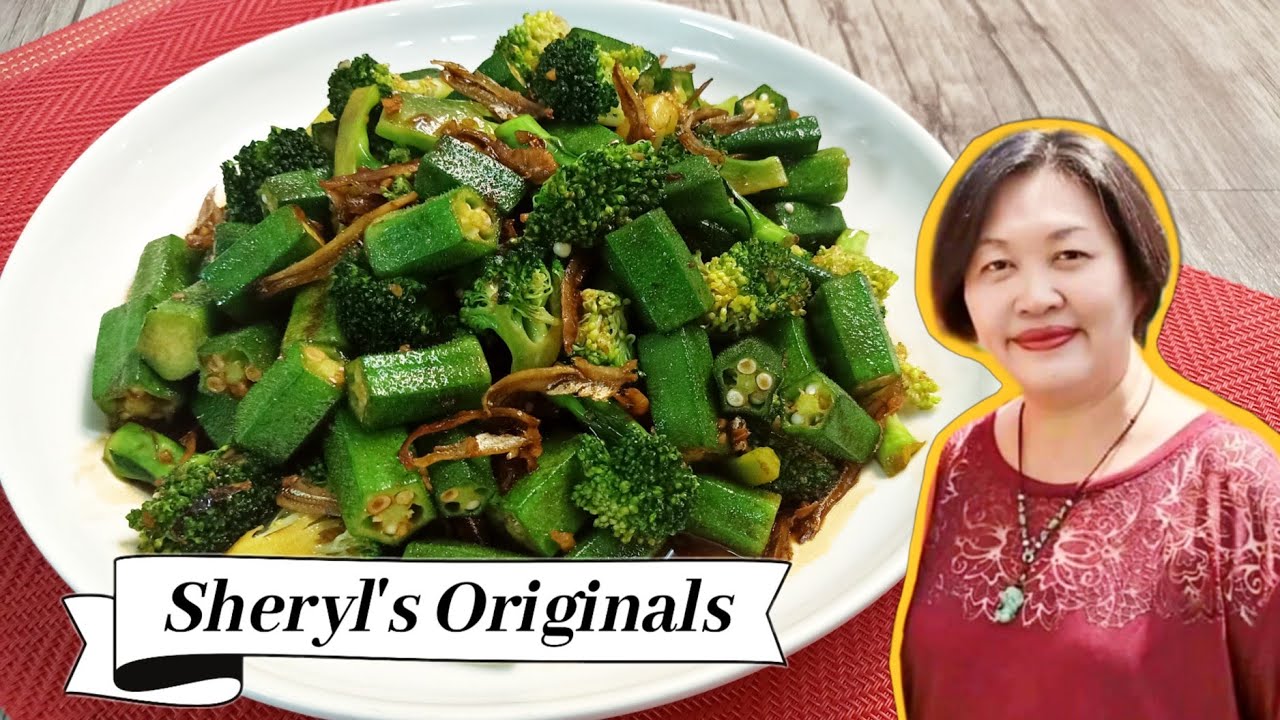 Stir-fry Okra | Lady's Finger And Broccoli With Anchovies