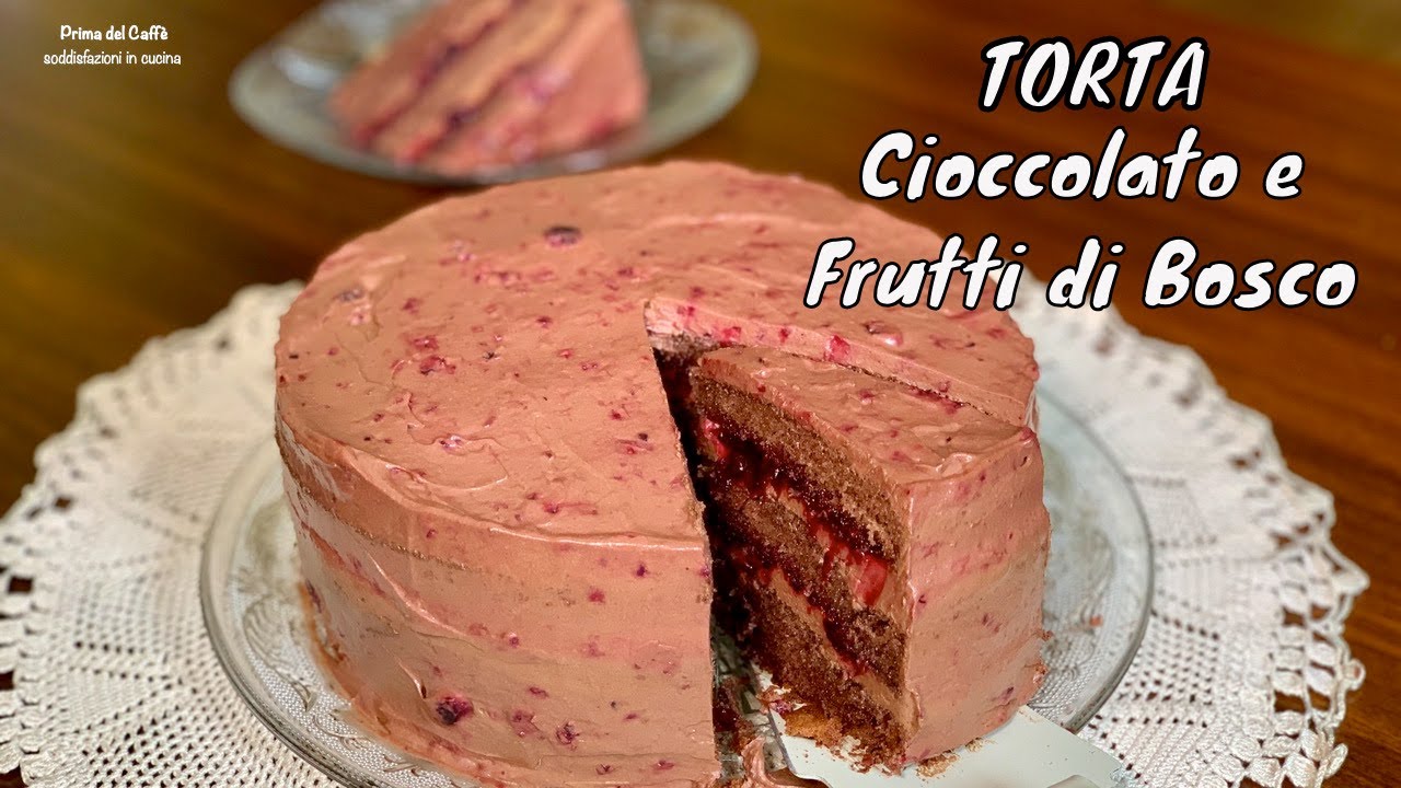 TORTA CIOCCOLATO E FRUTTI DI BOSCO 3 strati 12 porzioni | Prima del Caffè