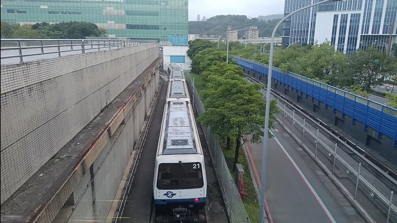 【最佳視角隨手拍】台北捷運  內湖機廠  馬特拉車組：38/21  測試調度站進行連接作業及系統運作