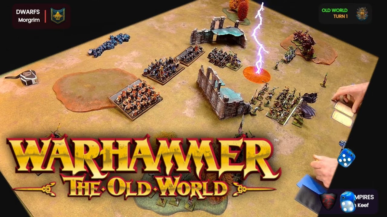 Warhammer: The Old World Battle Report Vampires vs Dwarfs S01E10
