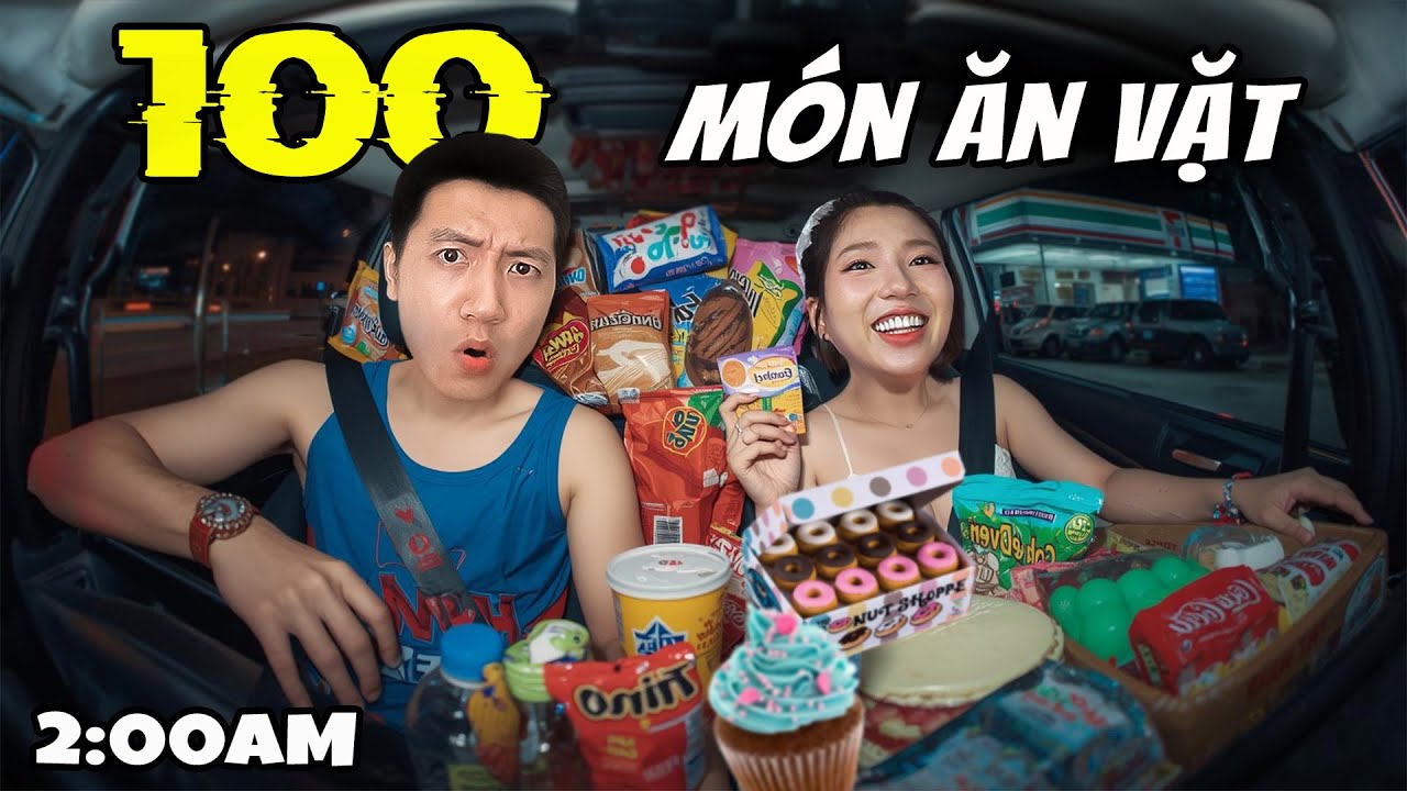 Đầy Xe Với 100 Món Ăn Vặt | H&M CHANNEL