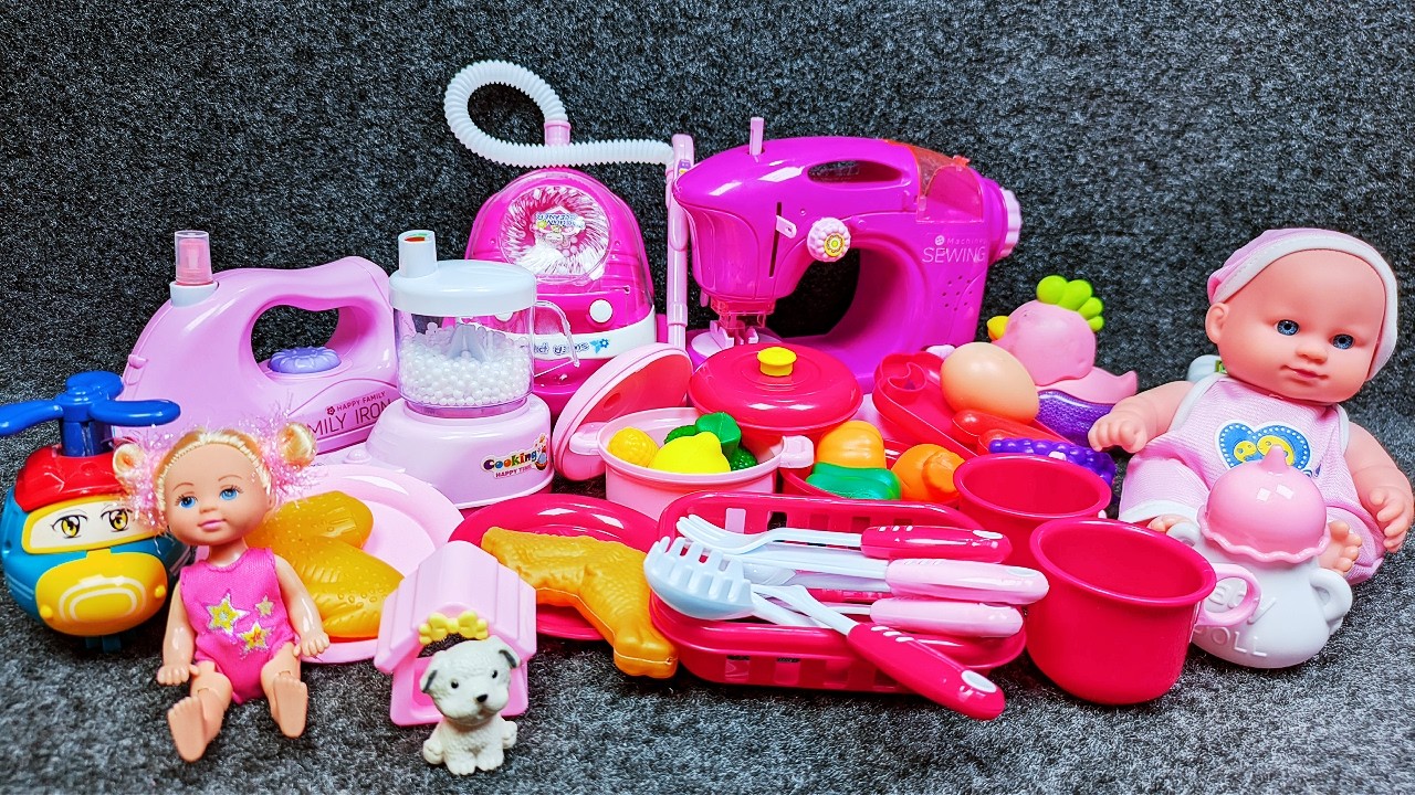 8 Minutes Satisfying with Unboxing Cute Pink Minnie mouse doll Vacation Villa Party, Review Toys