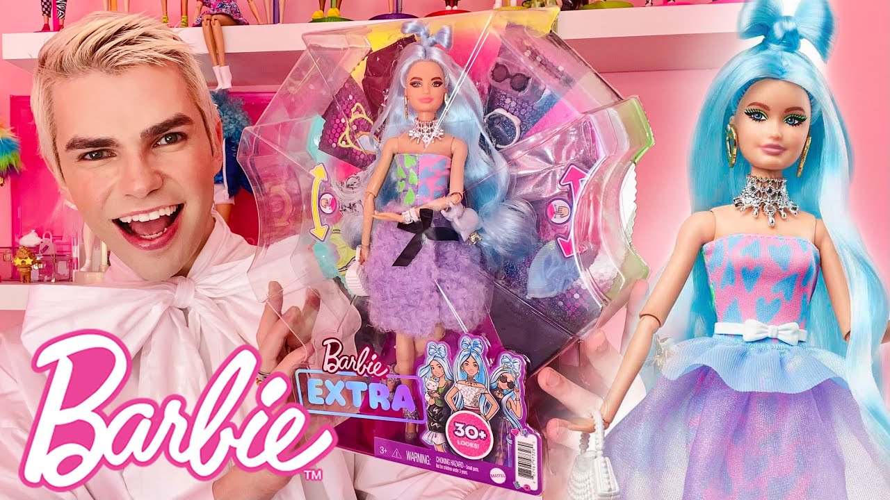 ABRINDO A BONECA BARBIE EXTRA DELUXE 30+ LOOKS 💖 @barbieboymaiderson