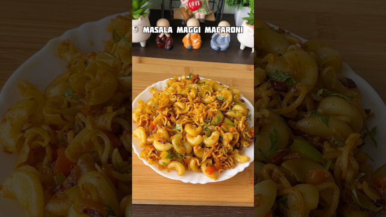 Masala Maggi Macaroni Recipe #shorts #macaroni #maggi #recipe #trending #viral #shortvideo #food