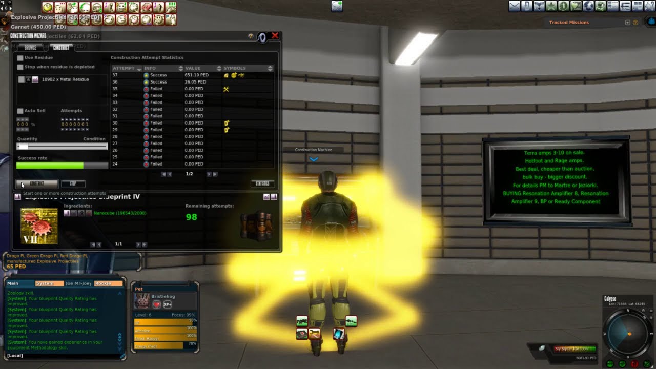 Explosive Projectiles BP IV - Hall of Fame