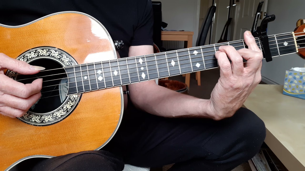 'If I should fall behind' - by Bruce Springsteen acoustic guitar tuition  video #4