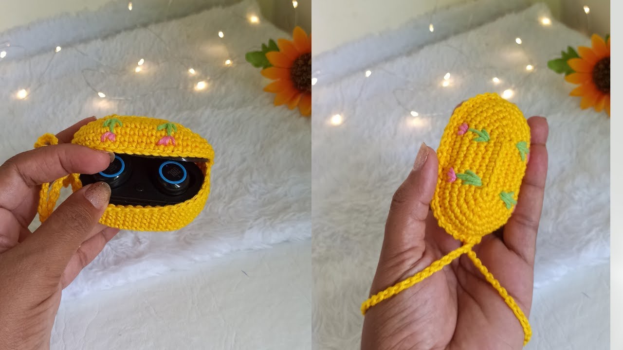 Capa em crochê para fone de ouvido. Simples e fácil