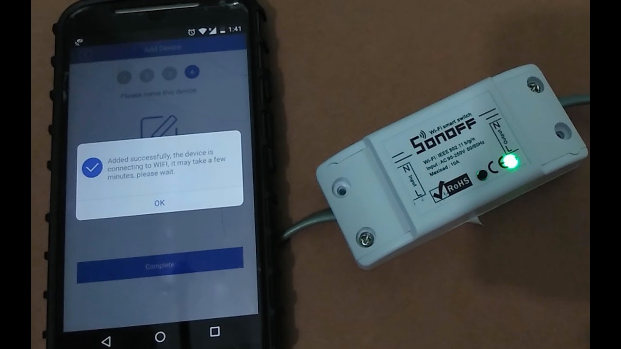 How to Sonoff WiFi Smart Switch Rename Device E-WeLink App