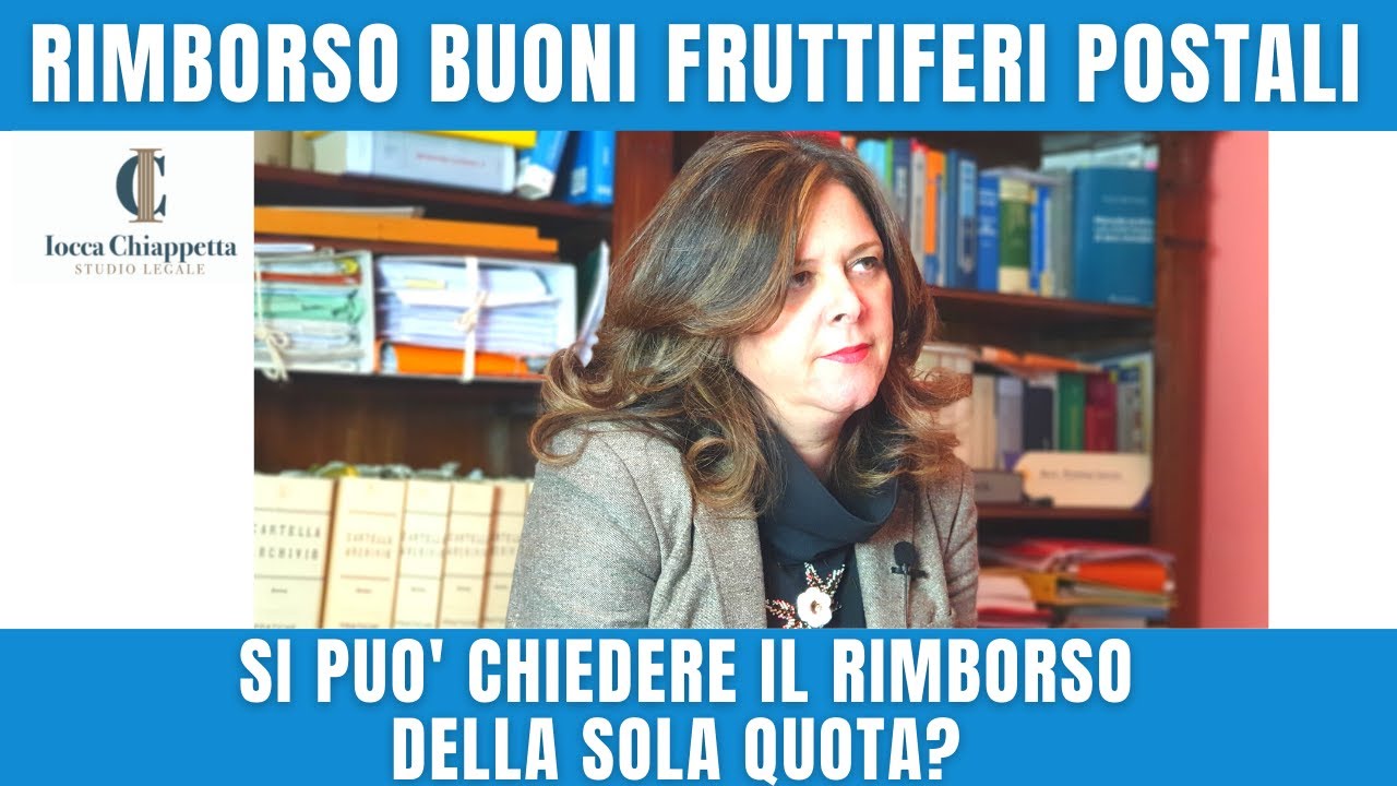 Buoni postali: posso chiedere il rimborso della QUOTA?