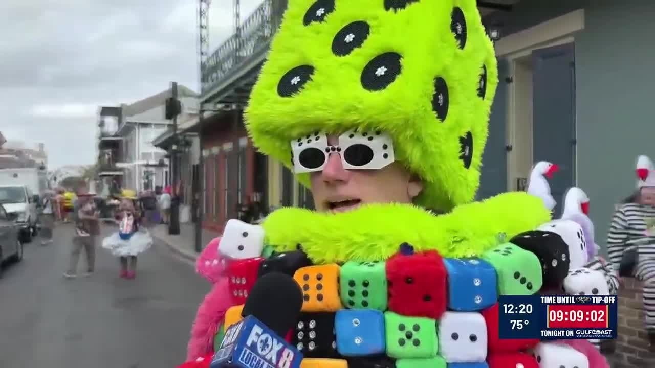 Bourbon Street brings out the best costumes on Mardi Gras