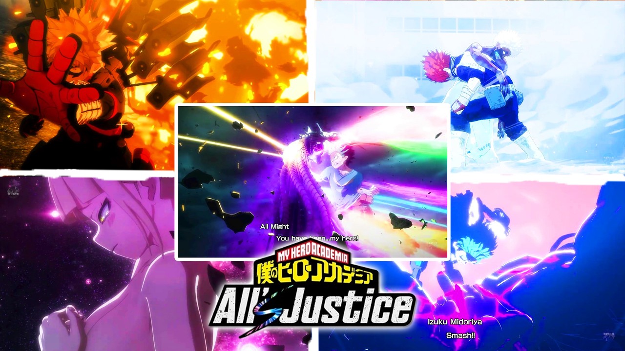 All Cinematic Cutscenes (with OST) - My Hero Academia: All’s Justice - Japanese Dub