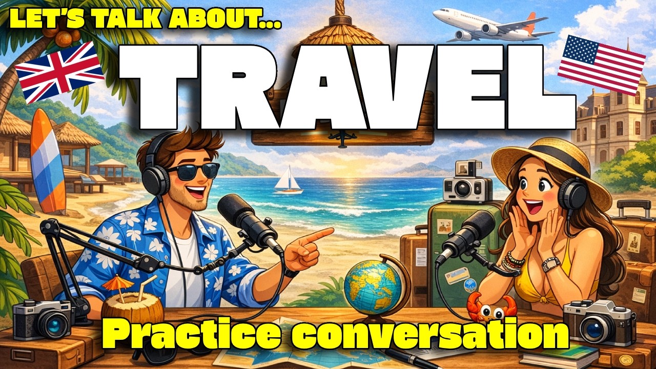 How to Talk About TRAVEL in English |  Real English Podcast Conversation Practice