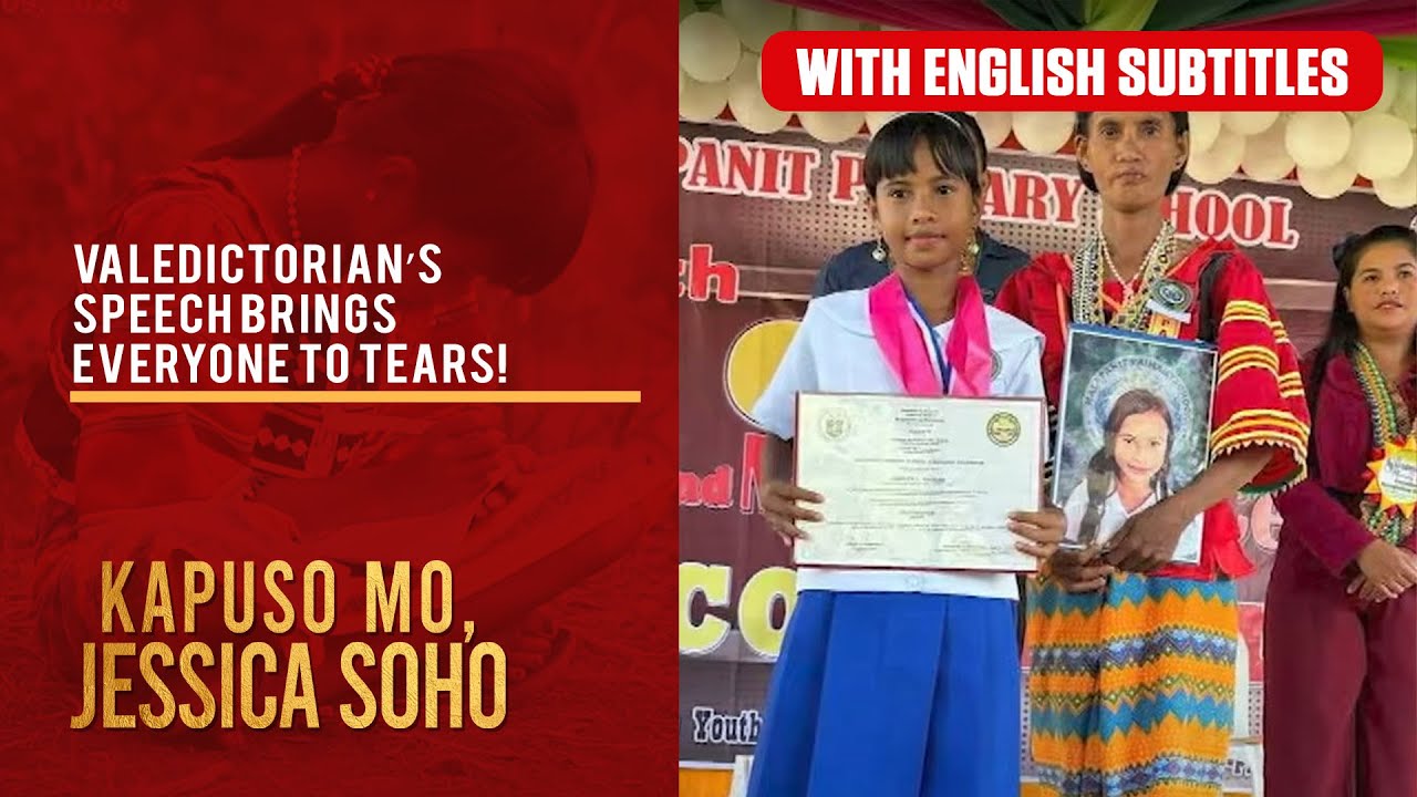 Valedictorian&rsquo;s speech brings everyone to tears! (with English subs) | Kapuso Mo, Jessica Soho